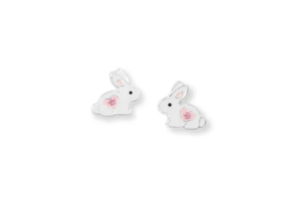 Enamel Bunny Earrings