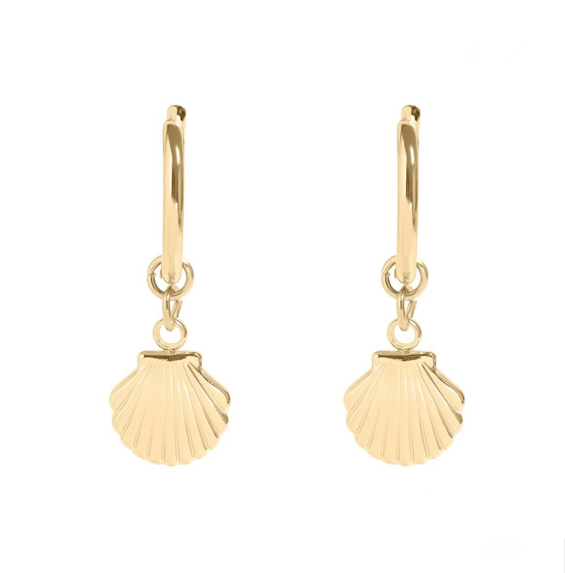 Sea Shell Hoop Earring
