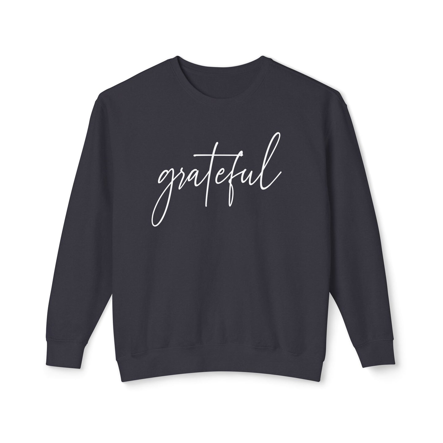 Grateful 100% Cotton Lightweight Crewneck Sweatshirt
