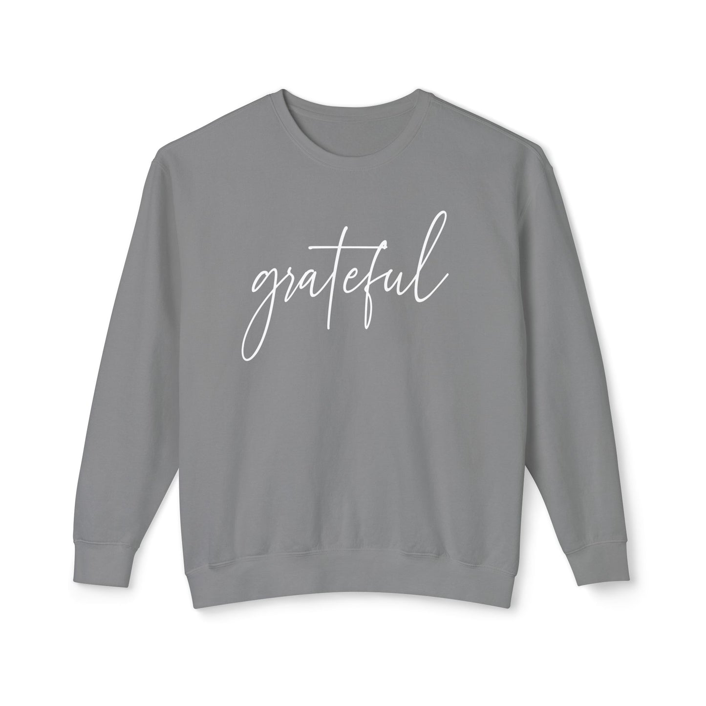 Grateful 100% Cotton Lightweight Crewneck Sweatshirt