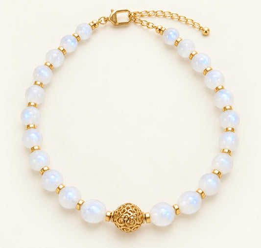 Moonstone Statement Necklace