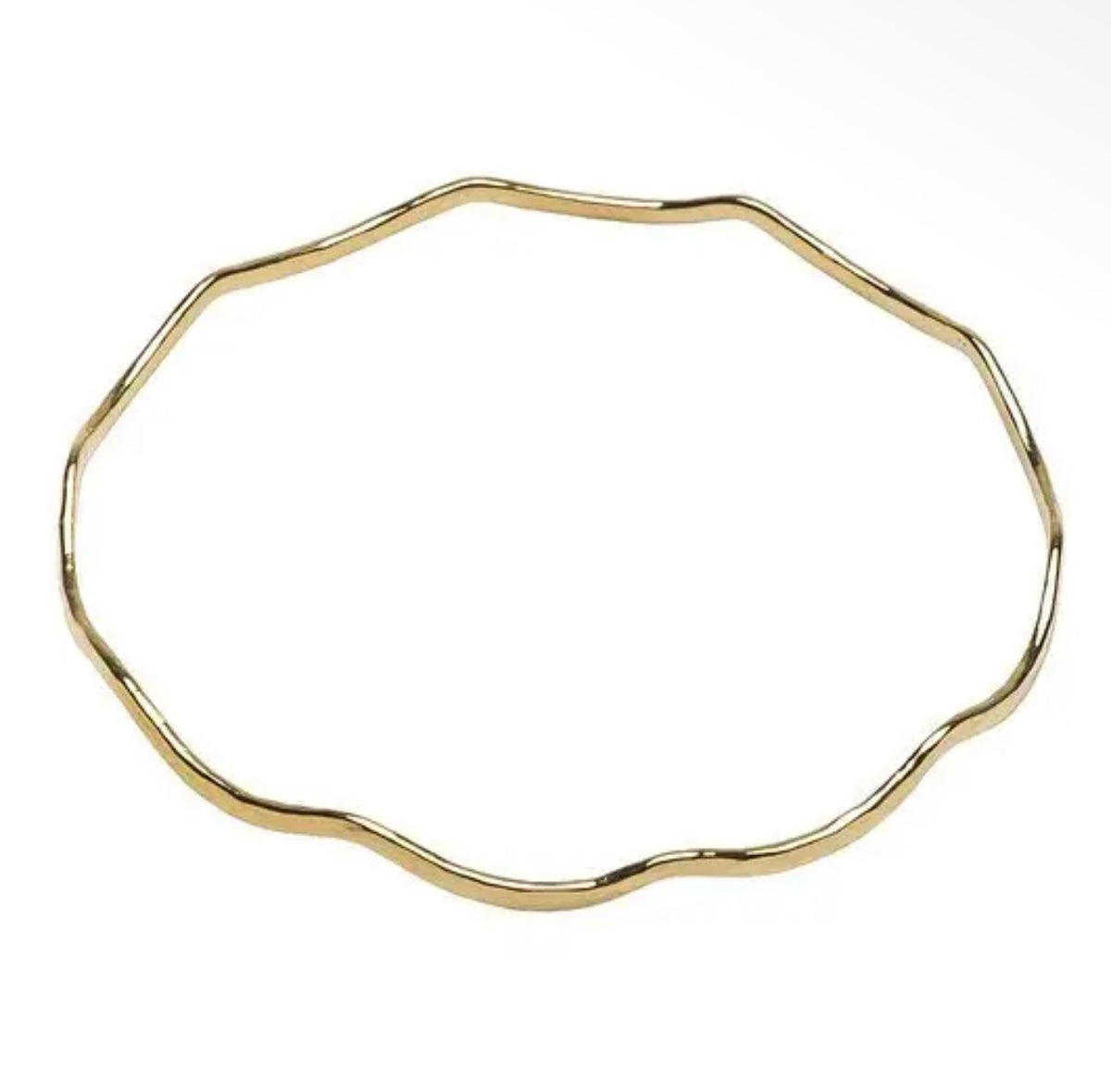 Ocean Wave Bangle 14K