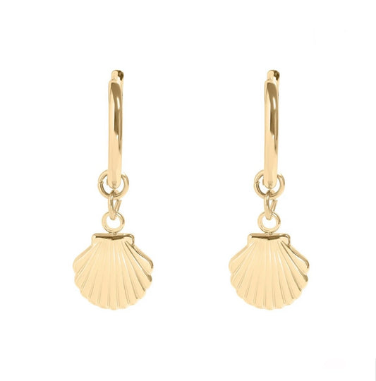 Sea Shell Hoop Earring