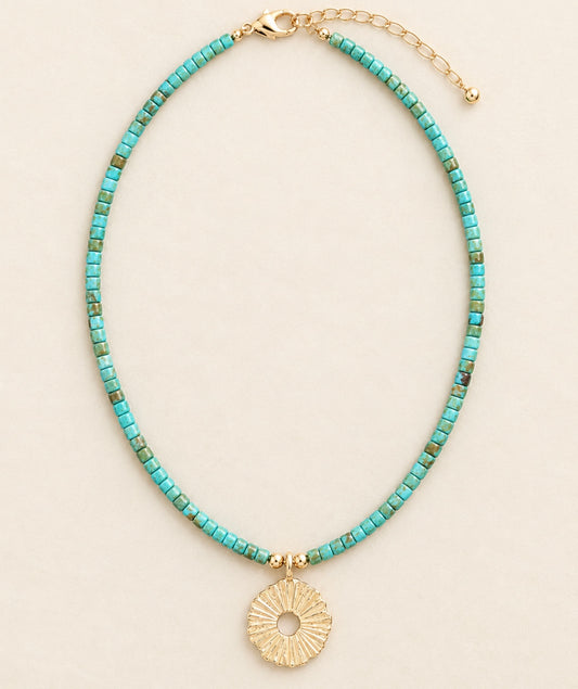 Sunshine Pendant on Turquoise