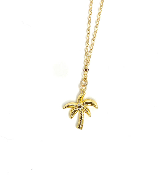 Coconut Palm Tree Necklace