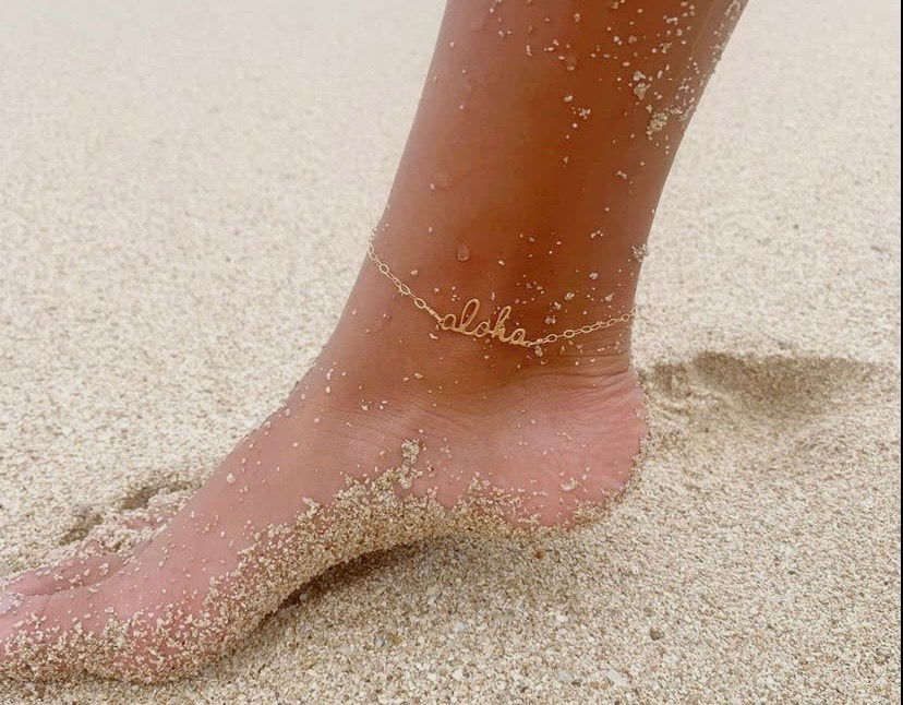 Ohana Aloha Anklet