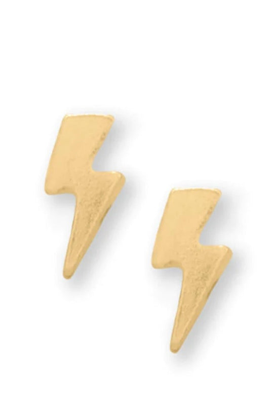 Lightning Bolt Post Earrings